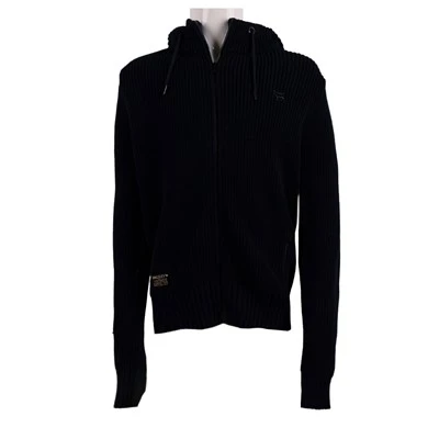 Felpa con cappuccio da uomo con cerniera spessa 100% cotone